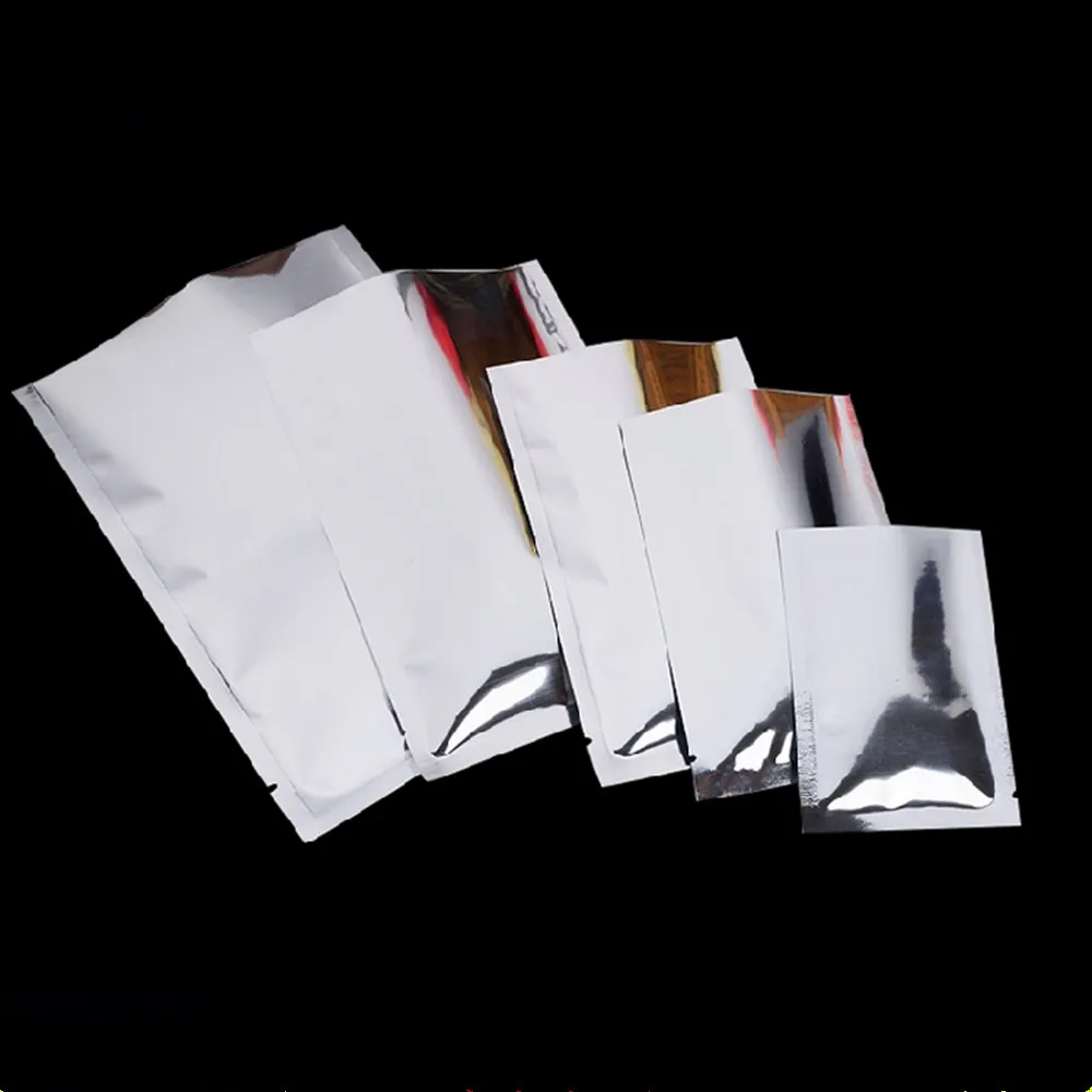 Mylar Foil Sealer Vacuum Bag Silver Aluminum Storage Bag Food Package Suit for Vacuum machine With Different Sizes