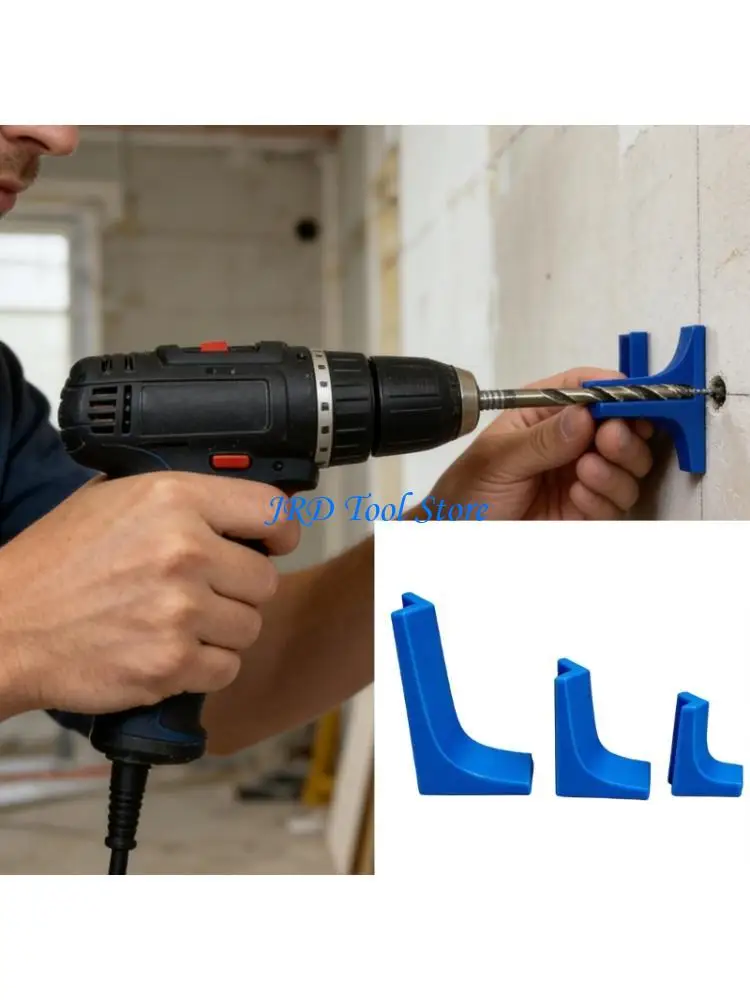 A2UD 3 Piece Woodworking Drill Guide Set Positioning Tool for Corner Alignment DIY