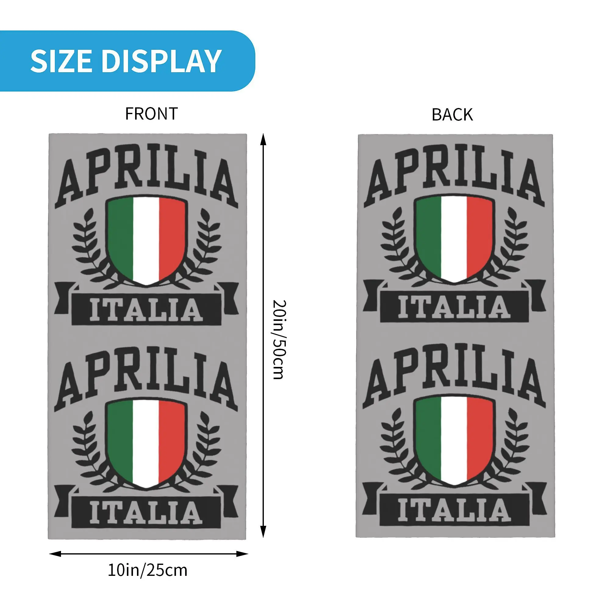 Custom Aprilias City Italy Logo Bandana Winter Neck Warmer Women Windproof Wrap Face Scarf for Hiking  Gaiter Headband