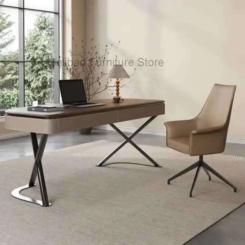 

Workshop Executive Office Modern Desk Table Computer Corner Organizer Minimalist Bedroom Study Modern Furniture Tavolo Seating