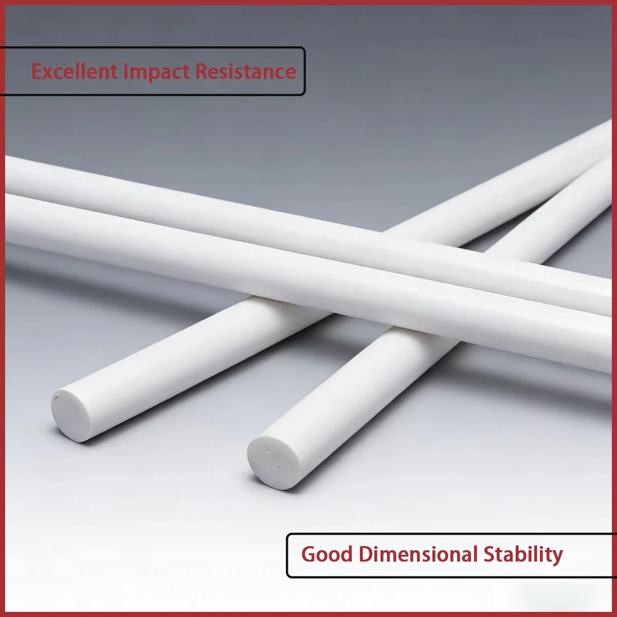 A solid ABS plastic round rod with a diameter of 1-6mm is used for mechanical parts, electronic brackets, model making, etc