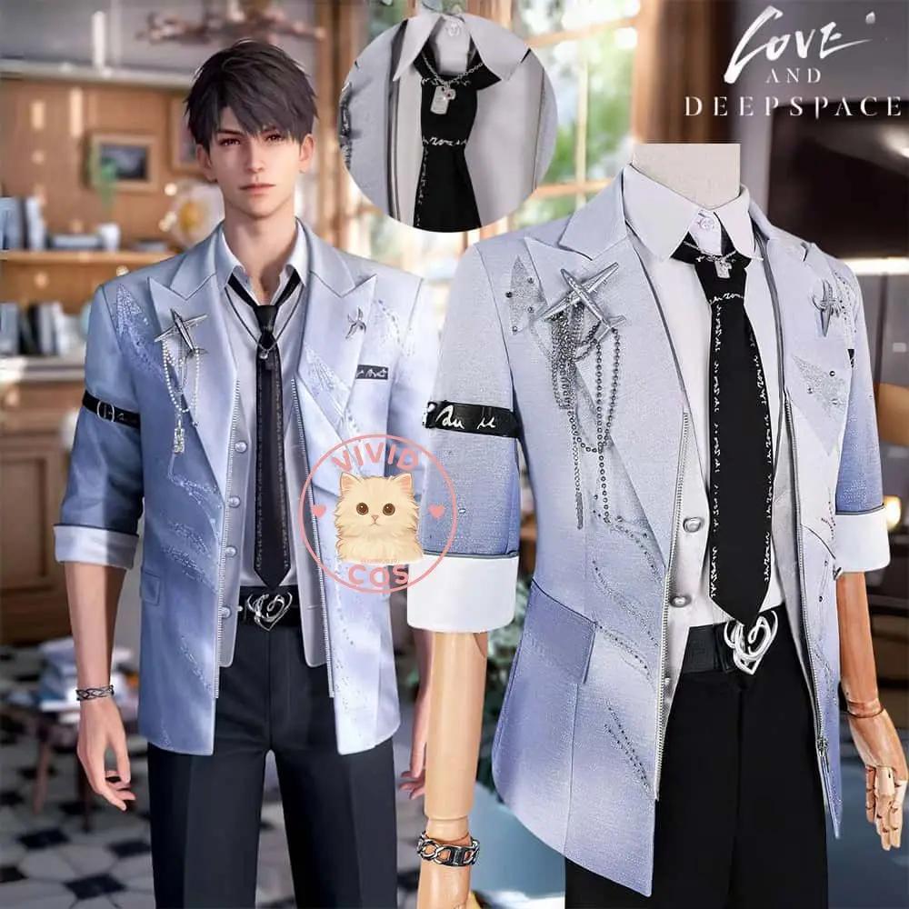 

Game Love and Deepspace Caleb Role Playing Cosplay Costume Anime Birthday Outfit for Men Adult Comic Con Halloween Party Suits