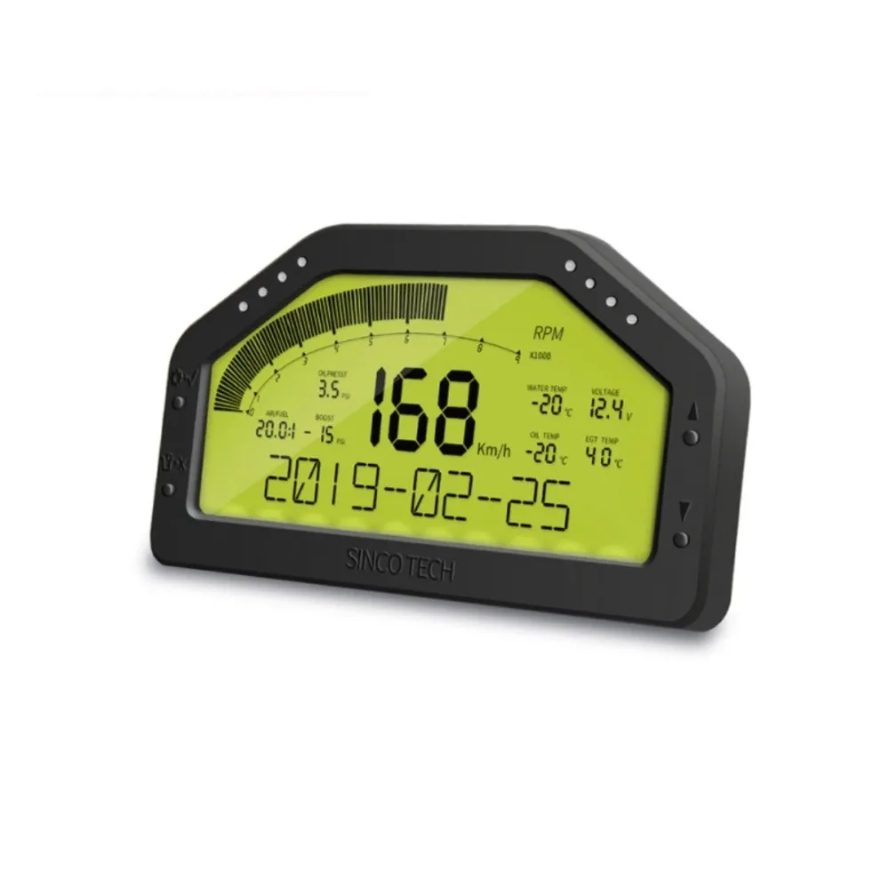 ABS Rally Car Race Dash Panels LCD Digital Display 9 in 1 Gauge Sensor Kit 9000RPM Waterproof Race Dashboard DO908