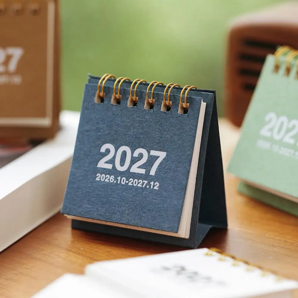 Academic Year Planner 2026 2027 Mini Desk Calendar 2027 2026-2027 Mini Desk Calendar 14-month Desktop Flip Calendar