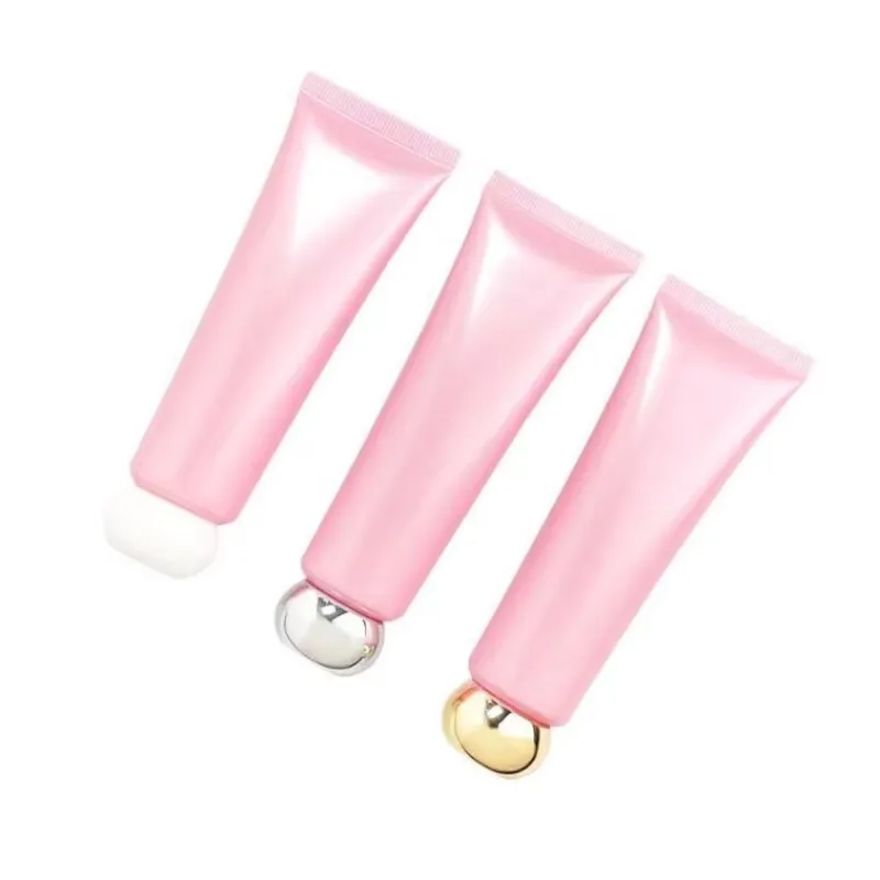 100pcs-50ml-pearl-pink-soft-tubes-facial-cleanse-shampoo-makeup-hose-remover-bottles-squeezing-containers-high-end-lotion-hose