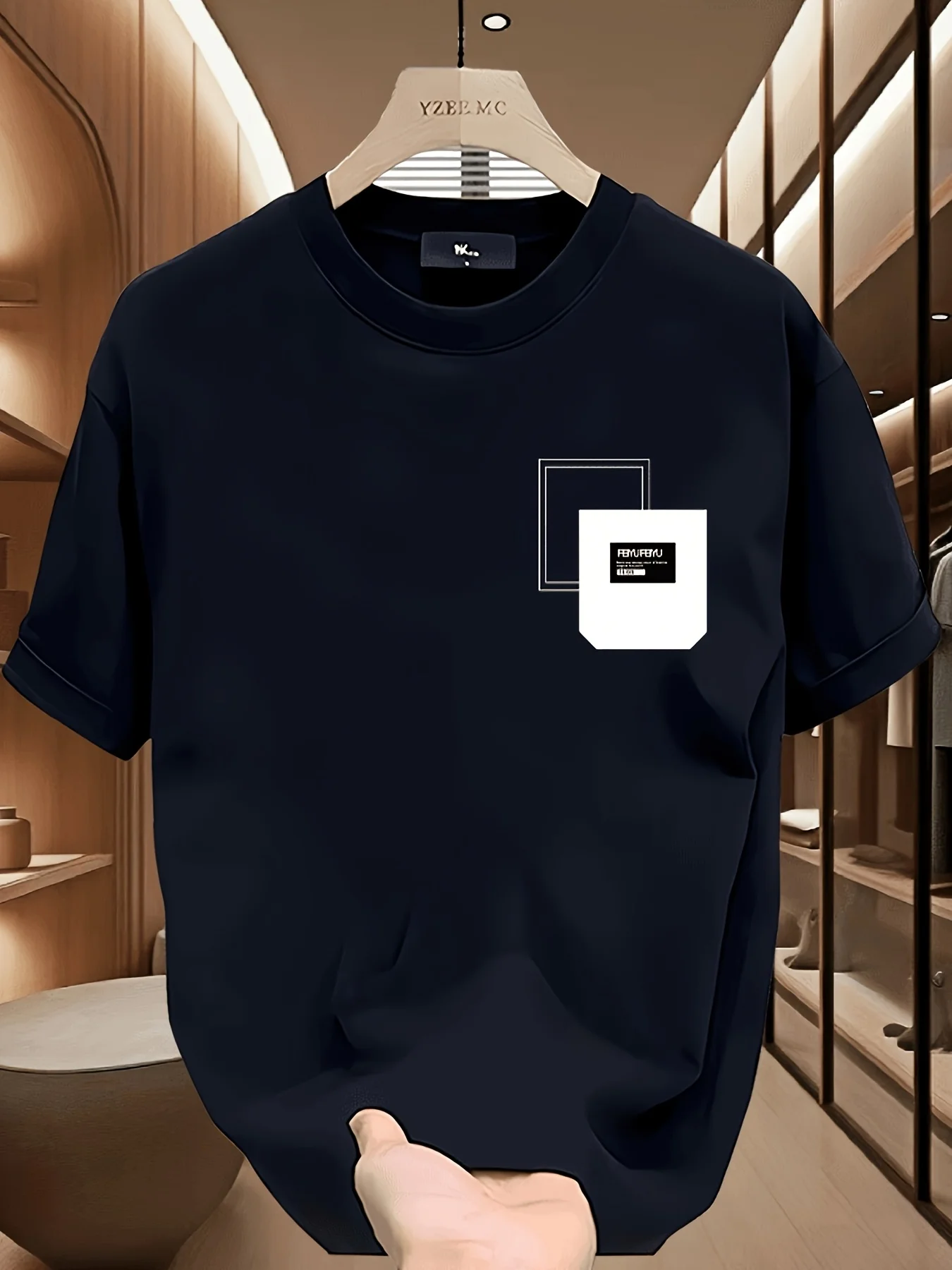 

Men's Heavyweight 100 Cotton Graphic Print Short Sleeve Crew Neck Tee Regular Fit Casual Summer Top for Casual Attire