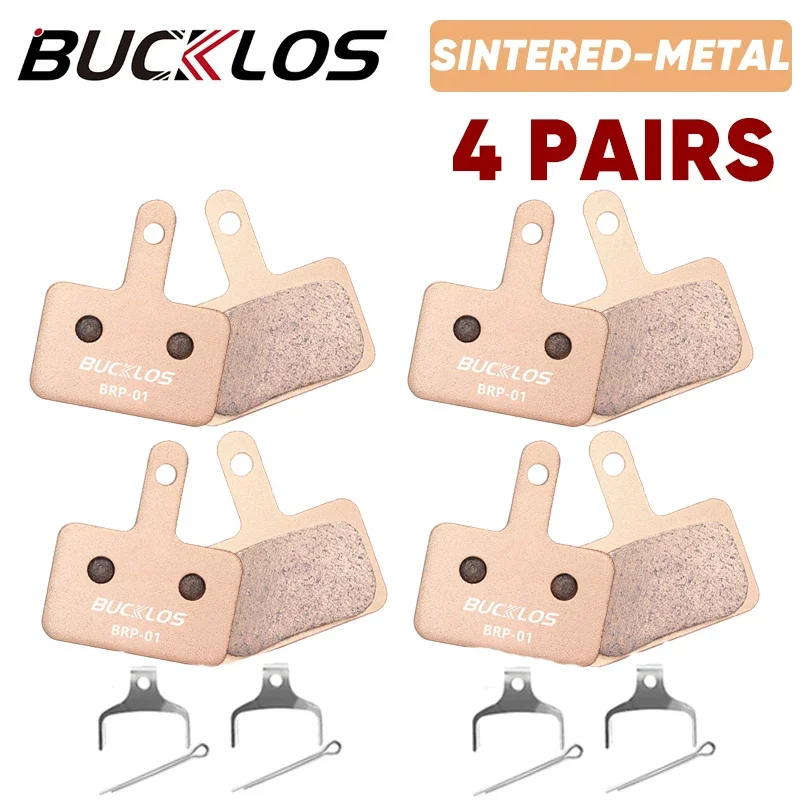 Bucklos fahrrad gesinterte metalls ch eiben bremsbeläge mtb hydraulische scheiben bremsbelag passend b01s b05s fahrrad brems teil für shimano mt200 m535