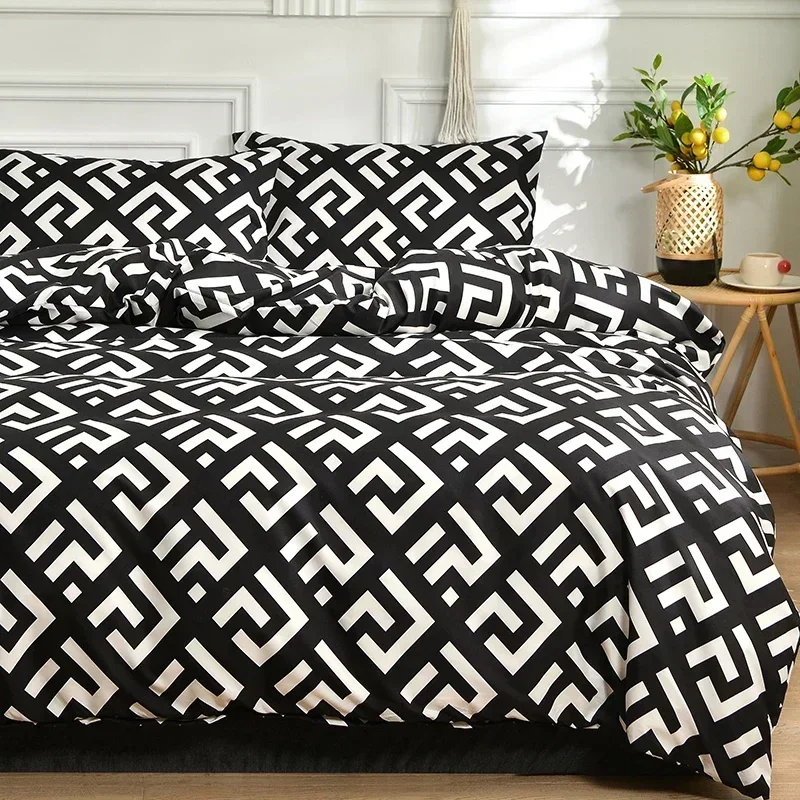 Minimalist Style Duvet Cover 228x228 With Pillowcase 220x260 Quilt Cover Bedding Set,Blanket Cover 220x240