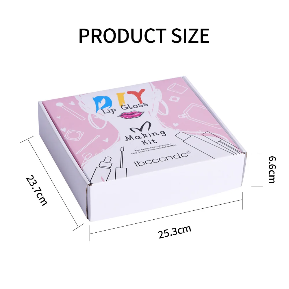 DIY リップグロス作成セット、女の子向けの楽しいメイクアップギフトキット、保湿&クリアリップグロス、DIY リップグロスキットリップグロス作成ツール