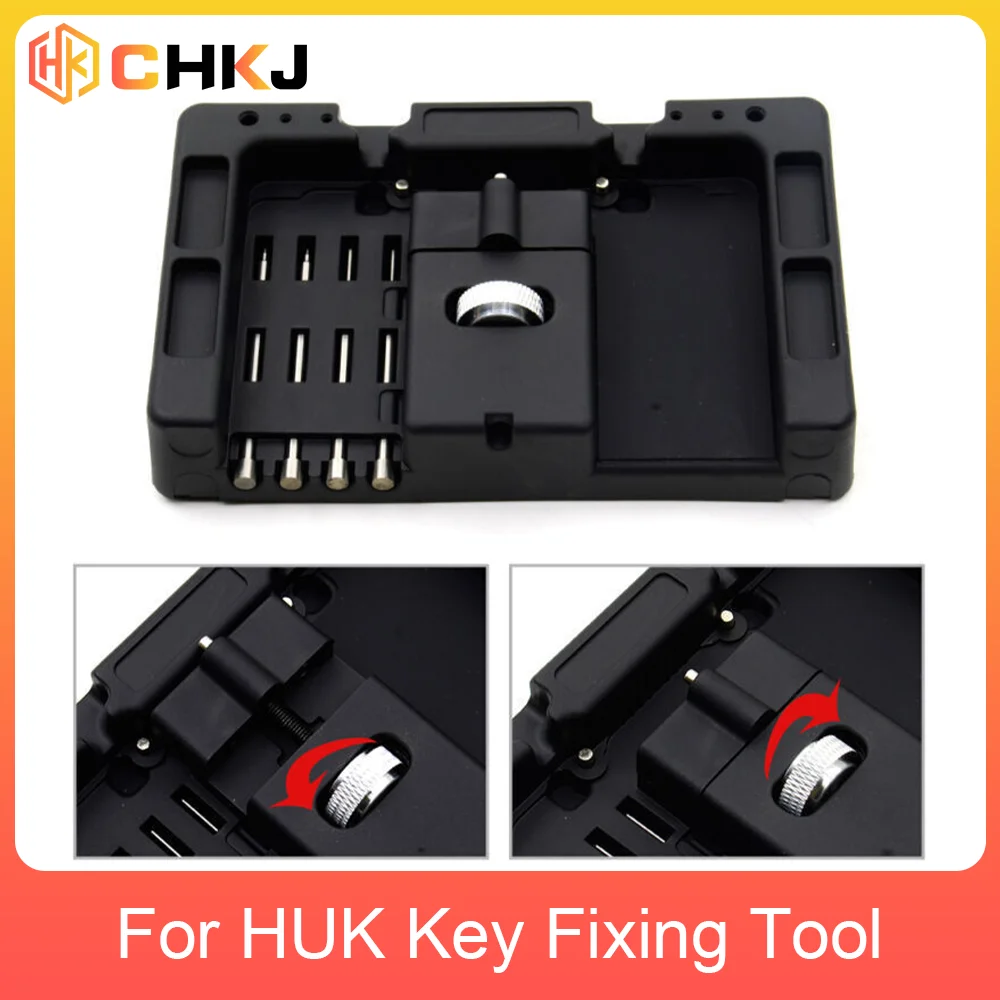 CHKJ per HUK Key Fixing Tool Flip Key Vice di Flip-key Pin Remover con 4 Pin Car Key Repair smontare lo strumento del fabbro