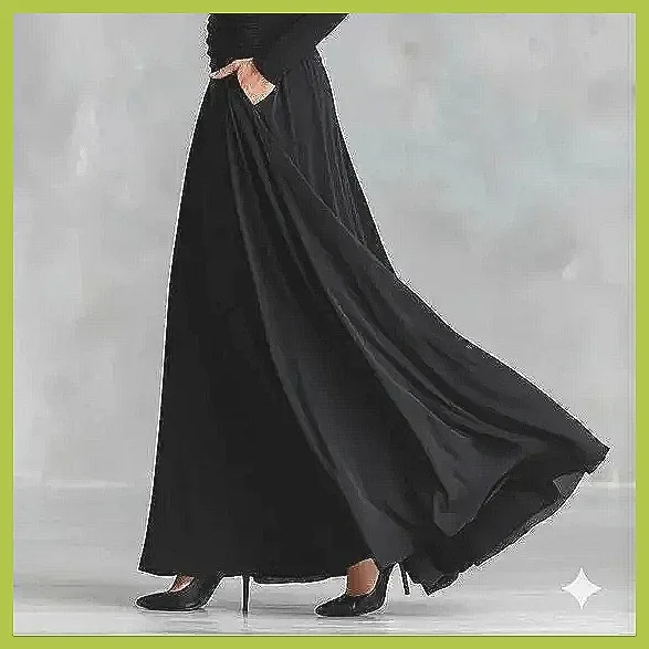 Gaun Maxi Patchwork Elegan Wanita Lengan Panjang Kerah Tinggi Gaun Pesta Chic Vestidos (72 karakter)