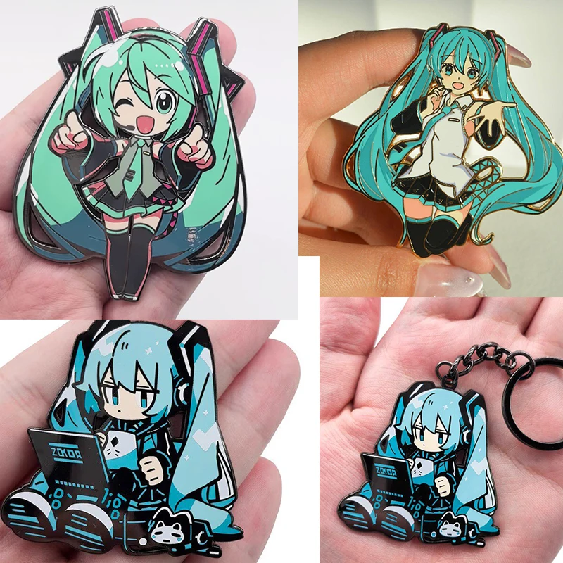 

Miku Enamel Pins Beautiful Girl Pins For Backpack/Bag Lapel Anime Metal Badge Collar Brooch Itabag Decoration For Women，Toys ﻿
