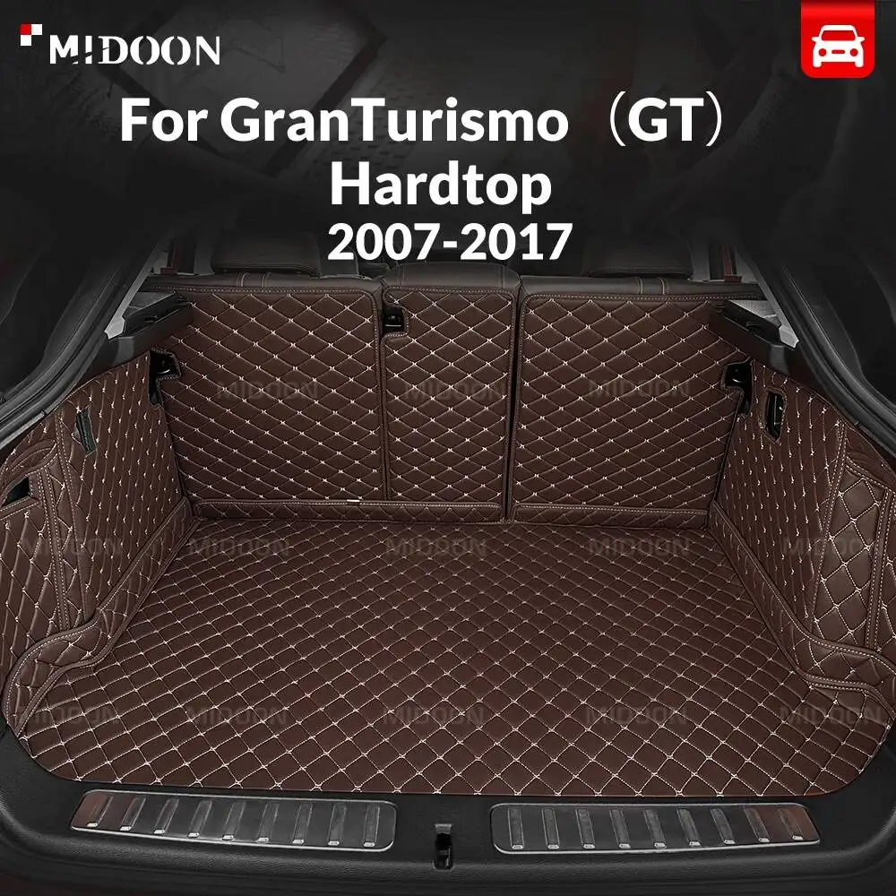 Auto Full Coverage Trunk Mat For Maserati GranTurismo（GT）Hardtop 2007-2017 Car Anti-dirty Pad Cargo Liner Interior Accessories