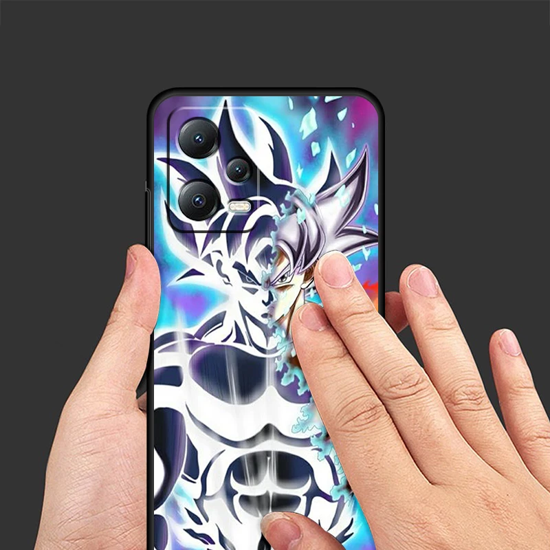 D-Dragon Ball Z Animation Art For Xiaomi Redmi Note 13 12R 12 12S Turbo 11 11T 11S 10 10S Pro Plus 5G Black Cover Phone Case