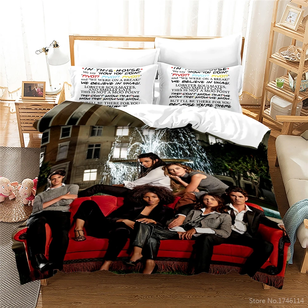 Friends TV Series 3d Print Bedding Set Queen King Size Duvet Cover Set Comforter Cover with Pillowcase Home Textile Bedclothes