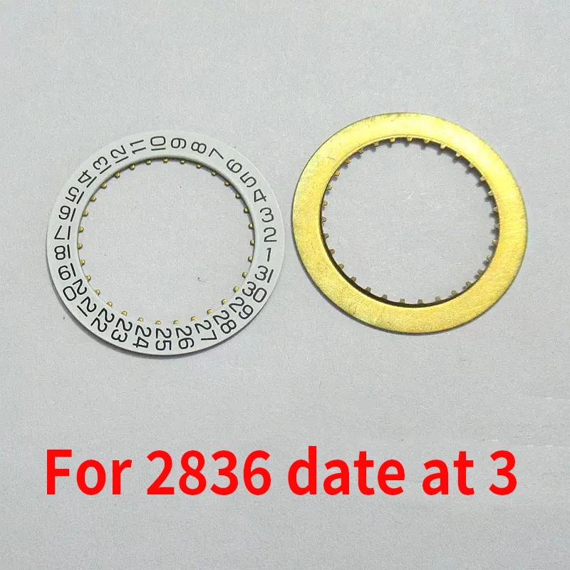 2/4PCS Date Indicator Date Wheel Disc Weekly disk Replacement H3/H6 for ETA 2836-2 2836 Watch Movement Repair Tool Parts