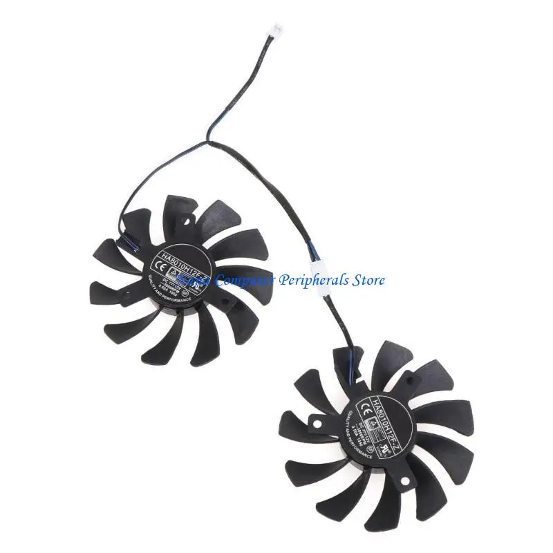

F68C HA8010H12F-Z 2Pin 12V 0.5A GPU Cooling Fan for MSI GeForce 1650 SUPER VENTUS XS Graphics Card Cooling Fan