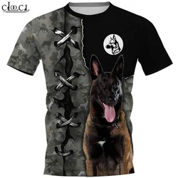 HX Newest Malinois Camo Unisex T-Shirt Men Streetwear 3D Print Harajuku Short Sleeve Casual Hip Hop Pullover Drop Shipping