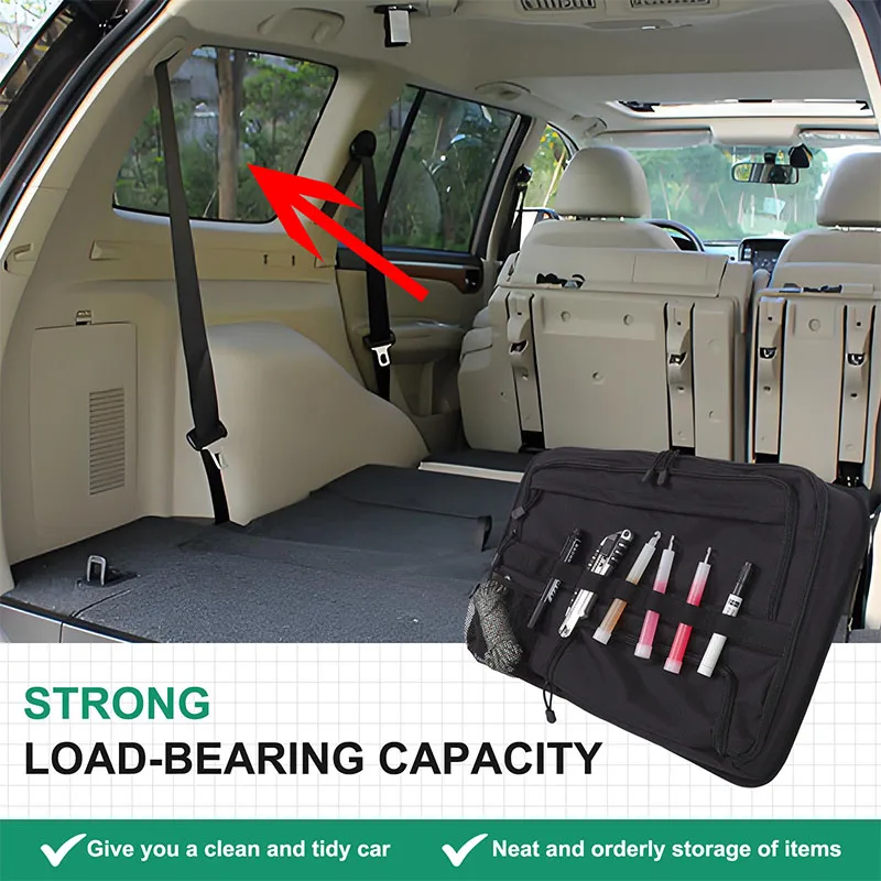 

For Mitsubishi Pajero 2007-2020 Car Trunk side window storage bag Multifunctional storage bag Car Accessories