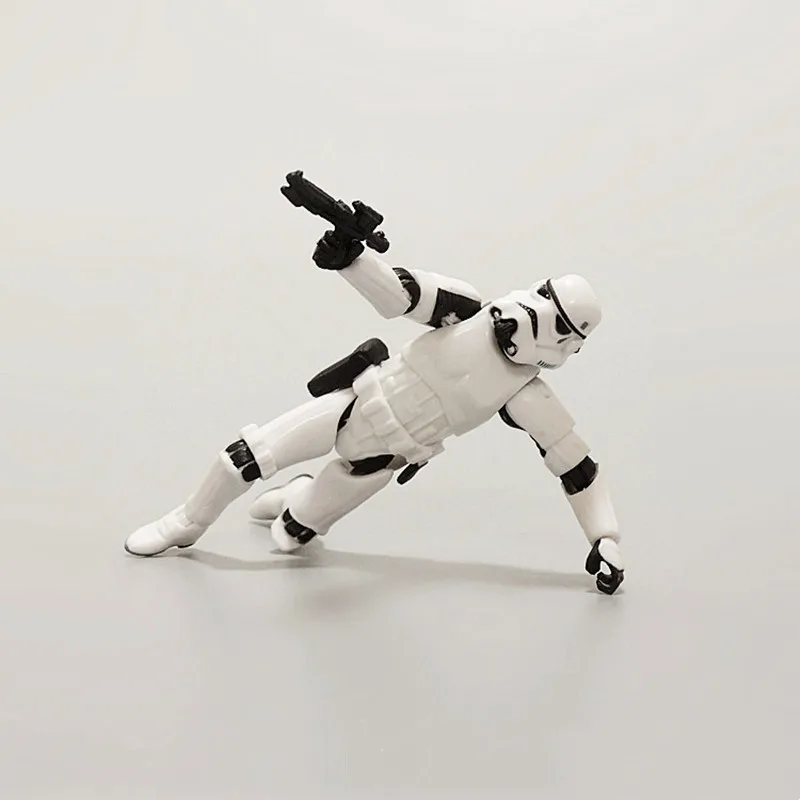Cartoon Star Wars Jedi Stormtrooper Darth Vader Obi-Wan Kenobi Yoda Movable Mini Model Collectible Hobby Toys Gift Tide Play