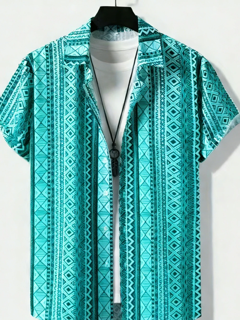 Kemeja Pria Lengan Pendek Moti - Street Fashion Definition ulasan dan harga