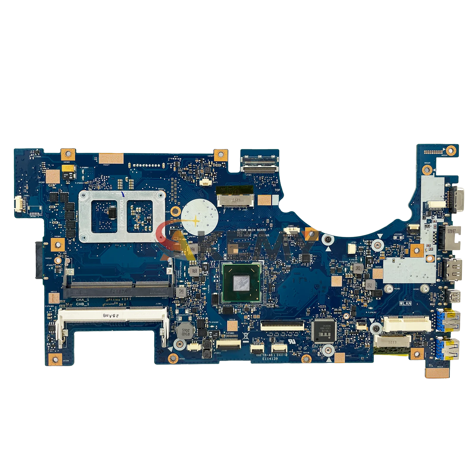 G75VW 2D Laptop Moederbord Voor ASUS ROG G75VW G75VX G75V Notebook Moederbord Dit item is op voorraad 100% tests OK snelle verzending