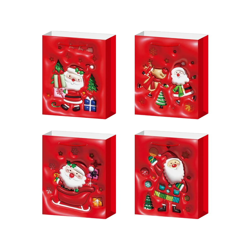 

31*40*12cm Size XL Kids and Adults Christmas Decorations Elegant Packaging Bags for Perfect Gifts