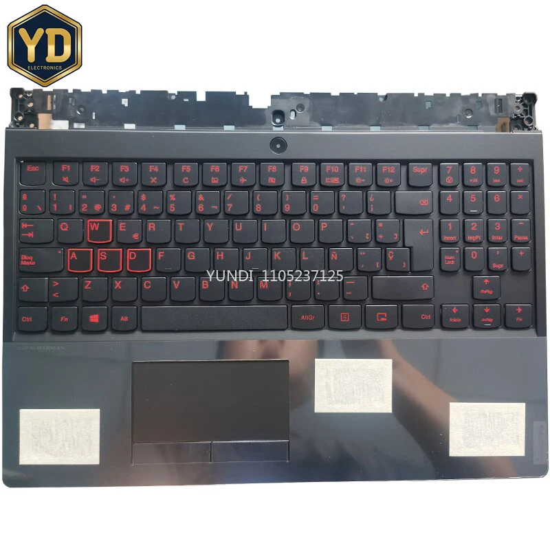 YD New Spanish Keyboard For Lenovo Legion Y530 Y530-15ICH Y540-15IRH PG0 Y7000 With Palmrest Upper Cover Touchpad