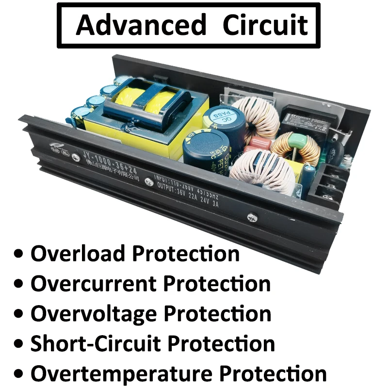 Power Source PSU 1000w 36V+24V+12V for (19x40W) Zoom/Beam/Wash Aura Effect LED Moving Head TMH-H760 MAC Aura PXL Bk
