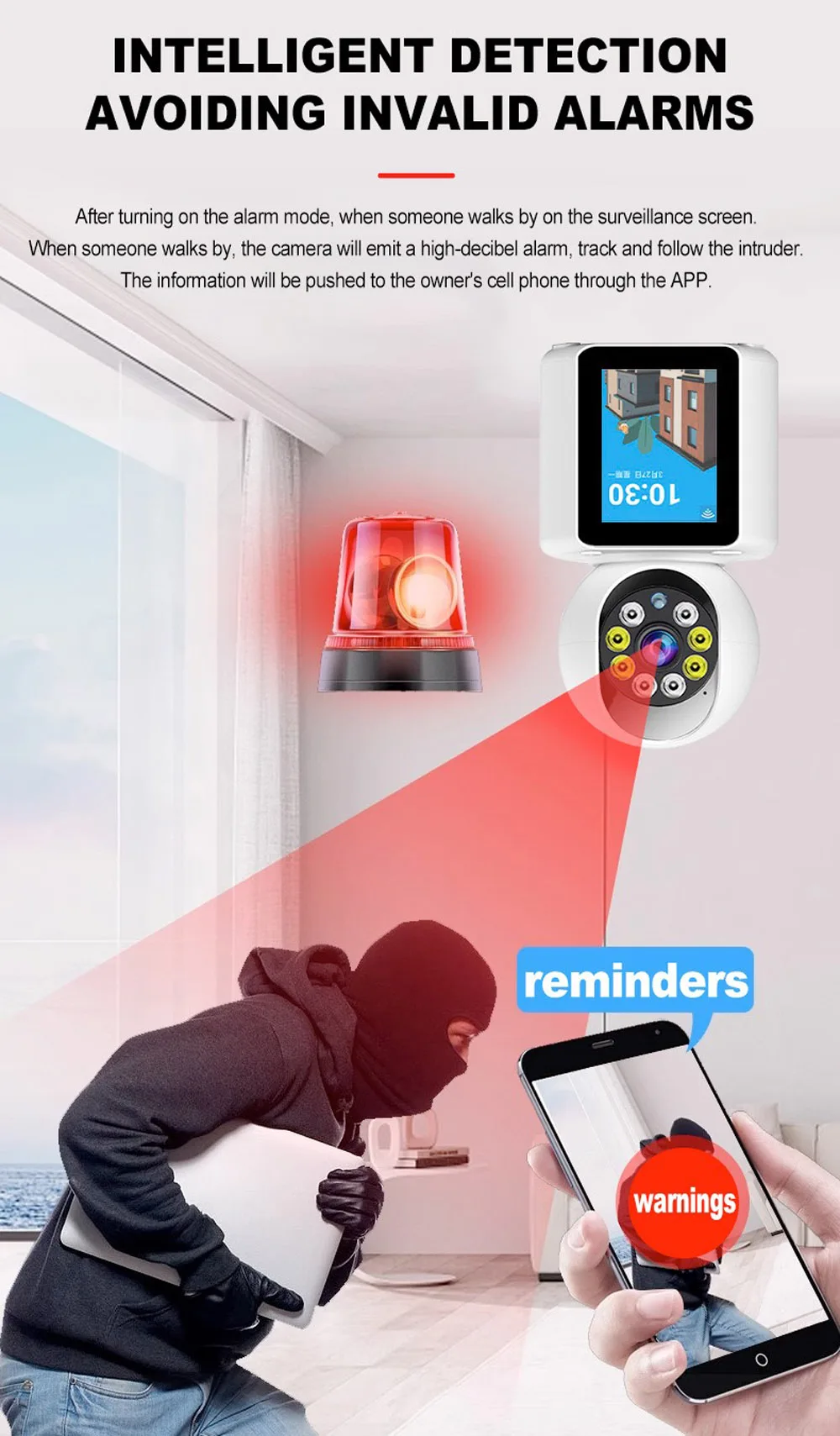 HD 1080P Video Call WiFi Camera Indoor Baby Elder Pet Monitor 2-Way Video 360° Pan/Tilt for Home Security IP Surveillance Cam