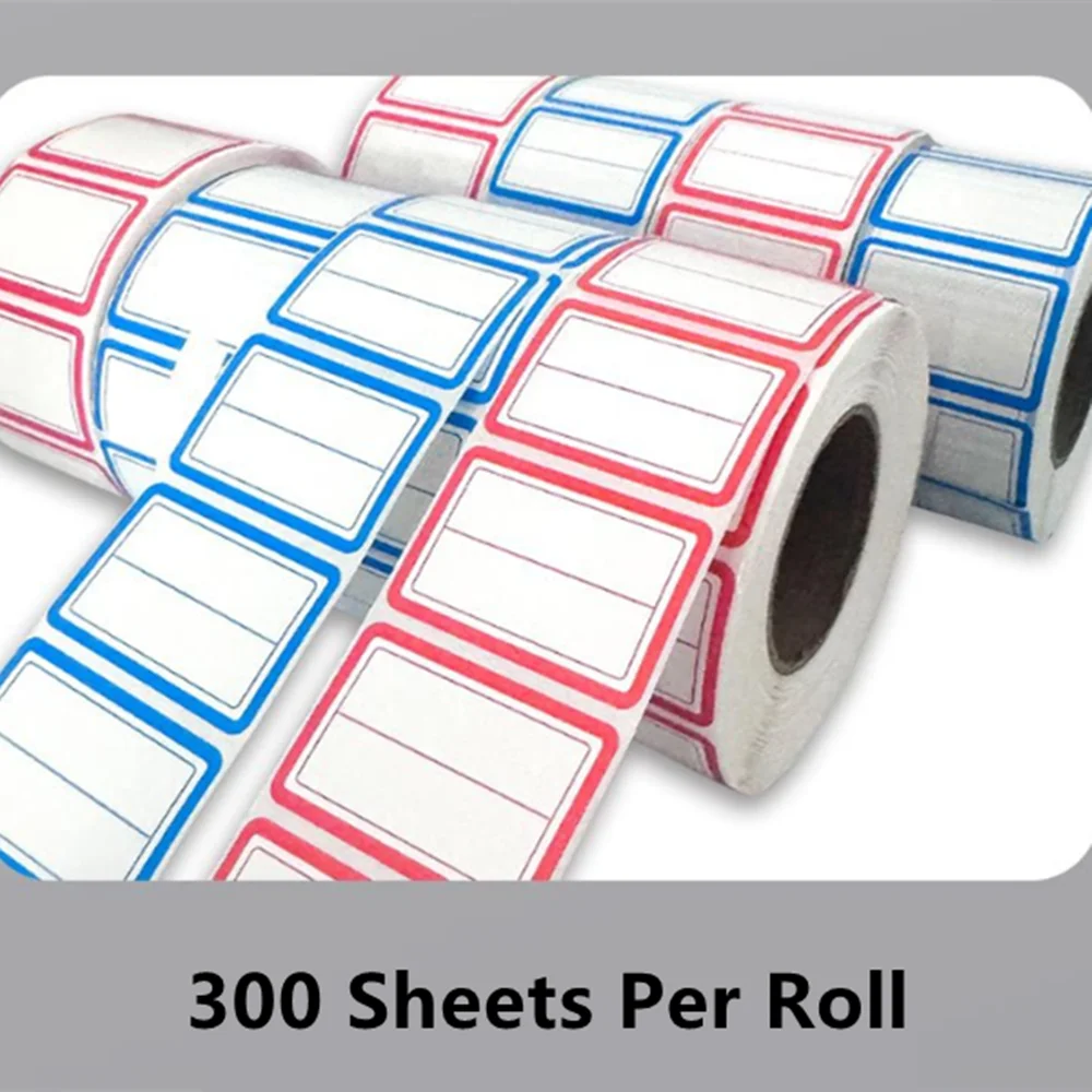 Plain Name Tag Labels 300 Stickers Self-Adhesive Name Tag Stickers Name Labels For Office School Teachers Meeting And Mailing