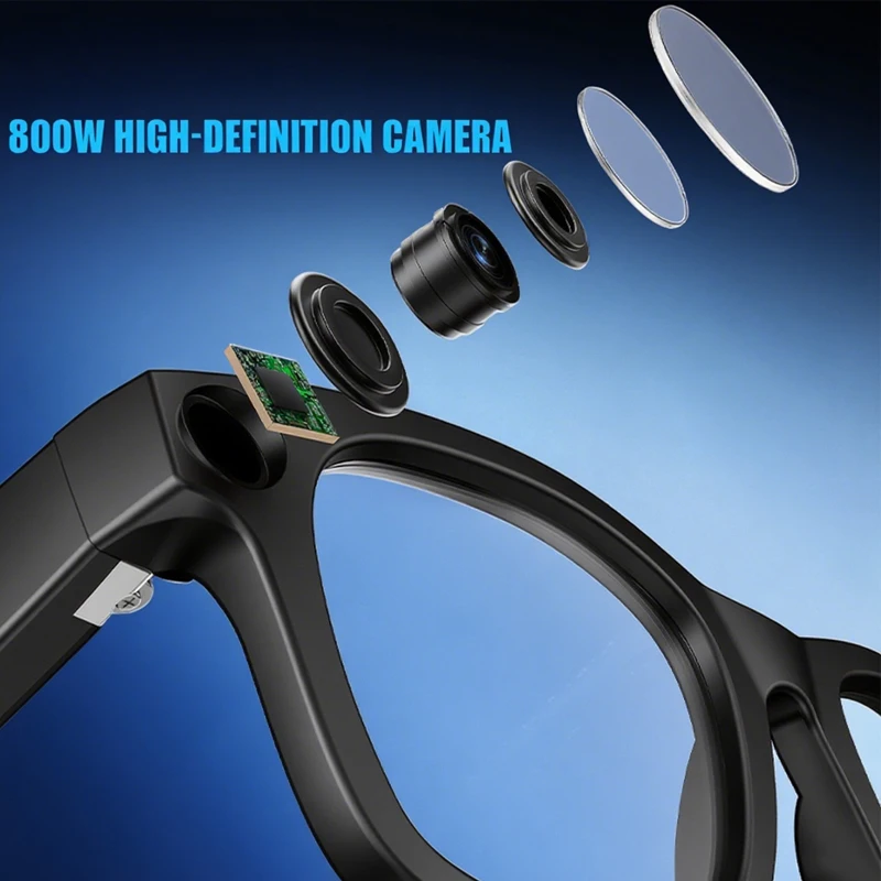 

AI Smart Glasses Camera Video Translation Sunglasses Men Women Bluetooth Call Music Touch Eyewear Blue Light Protection Shades