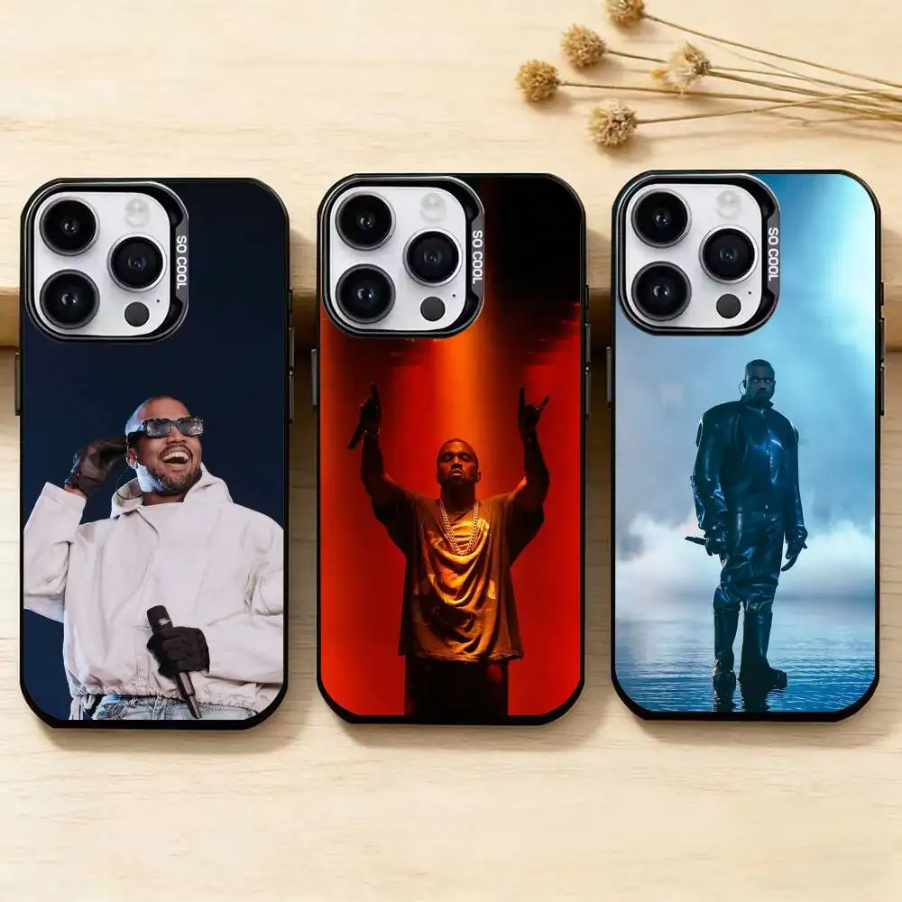 

Singer Kanye West Ye Phone Case for Color Silver Shell For IPhone 17 16 15 14 13 12 11 Pro Max Plus