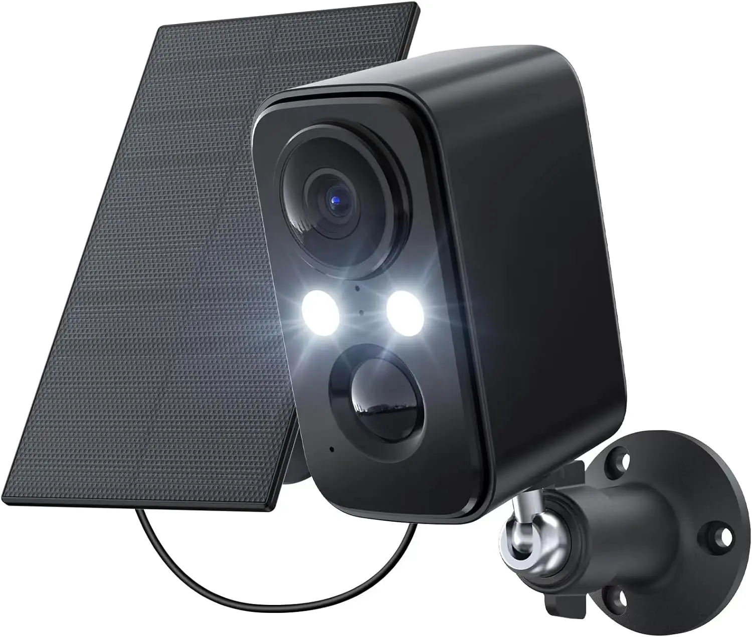 

Wireless Outdoor Security Camera with Solar Panel, 2K Resolution, Motion Sensor Alarm, Night Vision & IP66 Waterproof