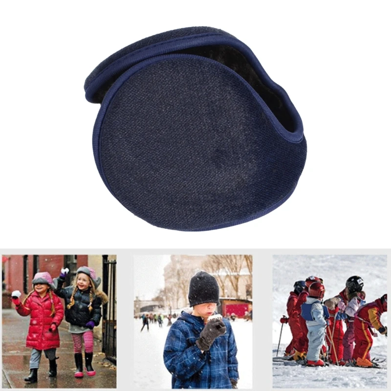 Plush Earmuffs for Men and Women Warm Ear Warmers Cold Weather Ear Protectors Furry Ear Flaps for Outdoor Activities