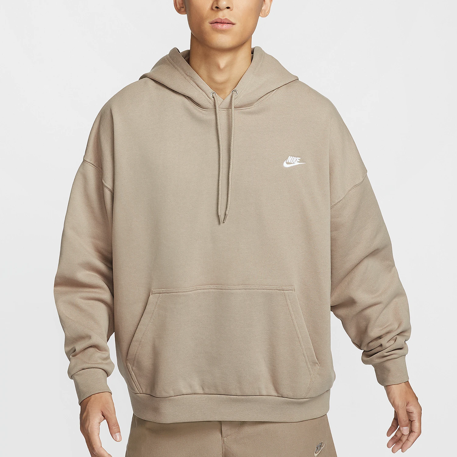 

Мужская свободная пуловерная толстовка с капюшоном Nike из натурального клубного флиса HJ1817-247