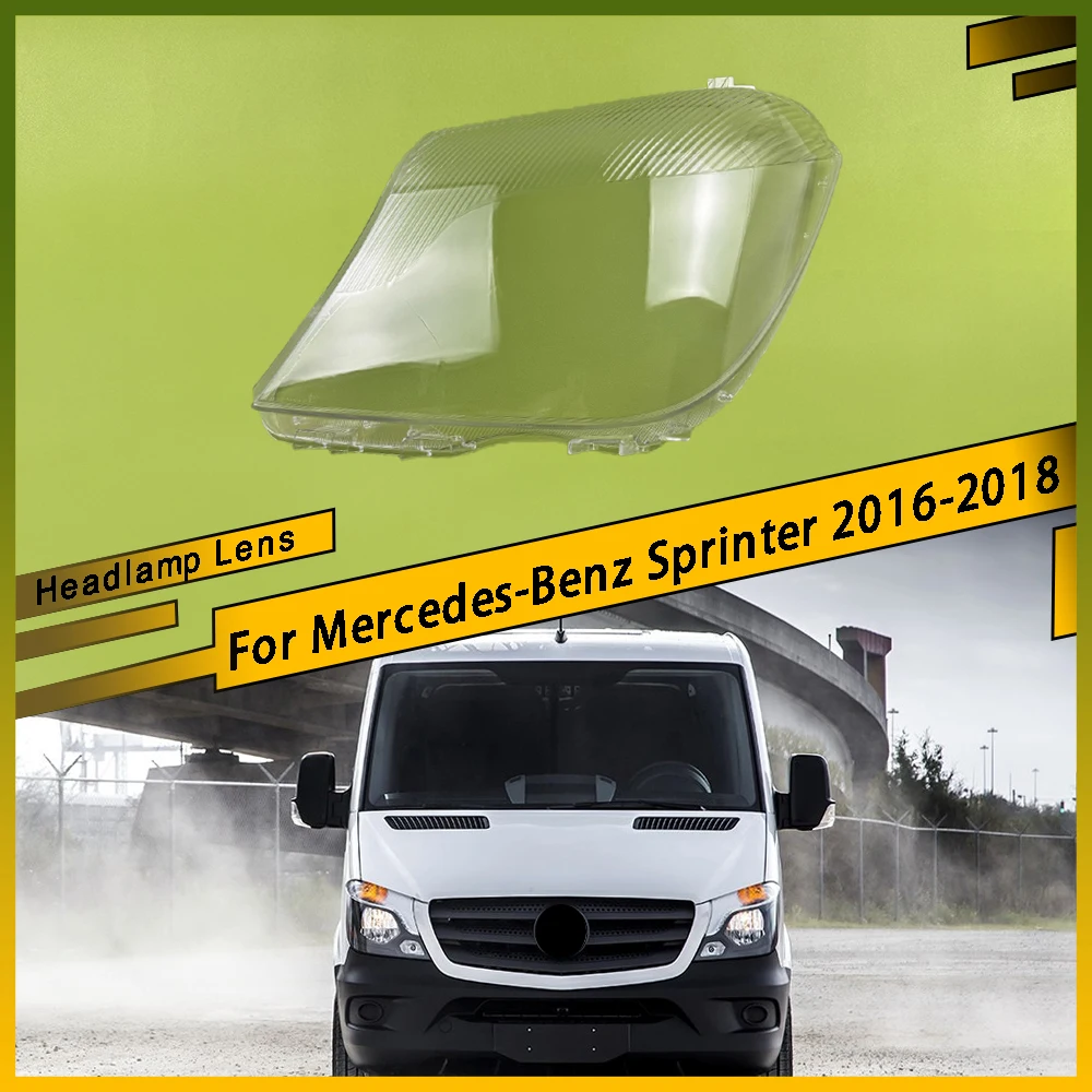 

Headlight Transparent Cover Lampshade Shell Headlamp Plexiglass Car Accessories For Mercedes-Benz Sprinter 2016 2017 2018