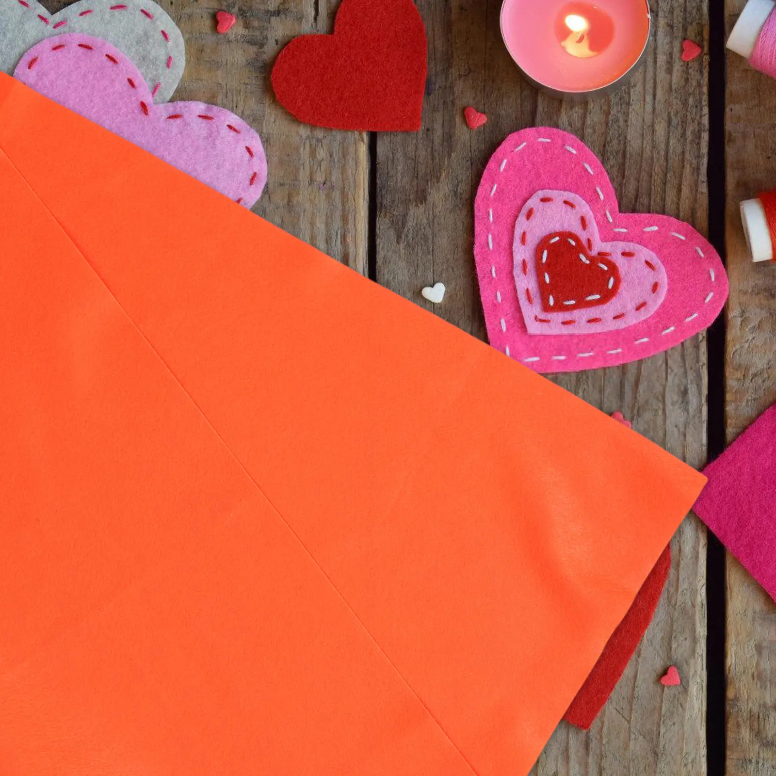 Orange Felt Fabric Soft Flexib - Art Craft Class review and price