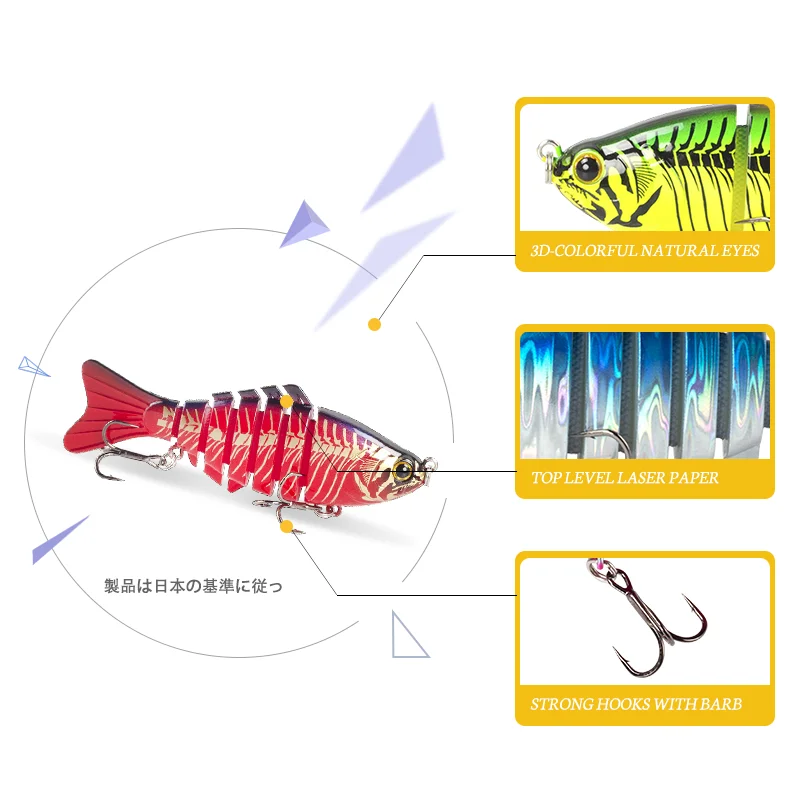 Magic Works Wobbler Hard Lures Swimbait 100MM Fishing Supplies New Lures For Fishing Sinking Wobblers Jointed Crankbait Swimbait