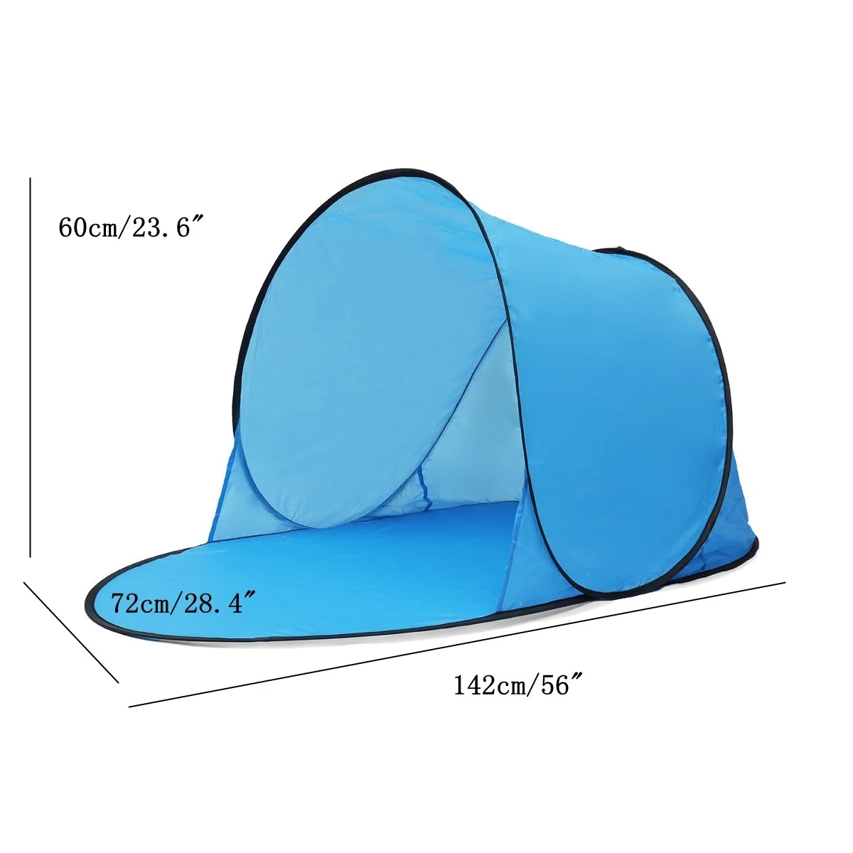 Tenda automática de abertura rápida, portátil, ao ar livre, à prova d'água, guarda-sol, dossel para praia, parque, pesca, acampamento, piquenique
