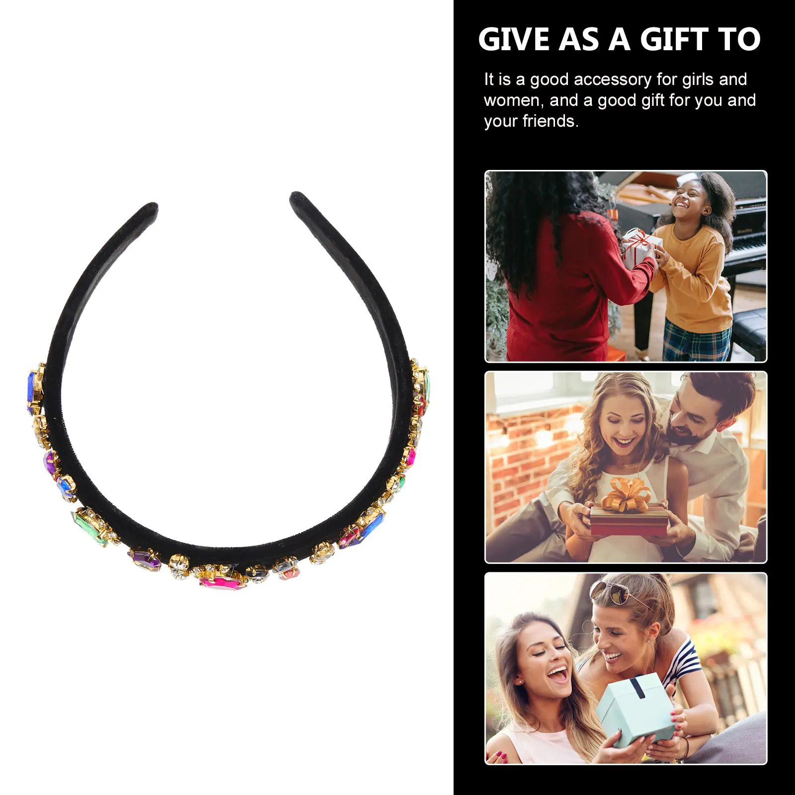 

Pearl Hoop Diamond Design Elegant Wide Headband For Women Girls Woman Pearl Headband Hoop Hair Styling Tool