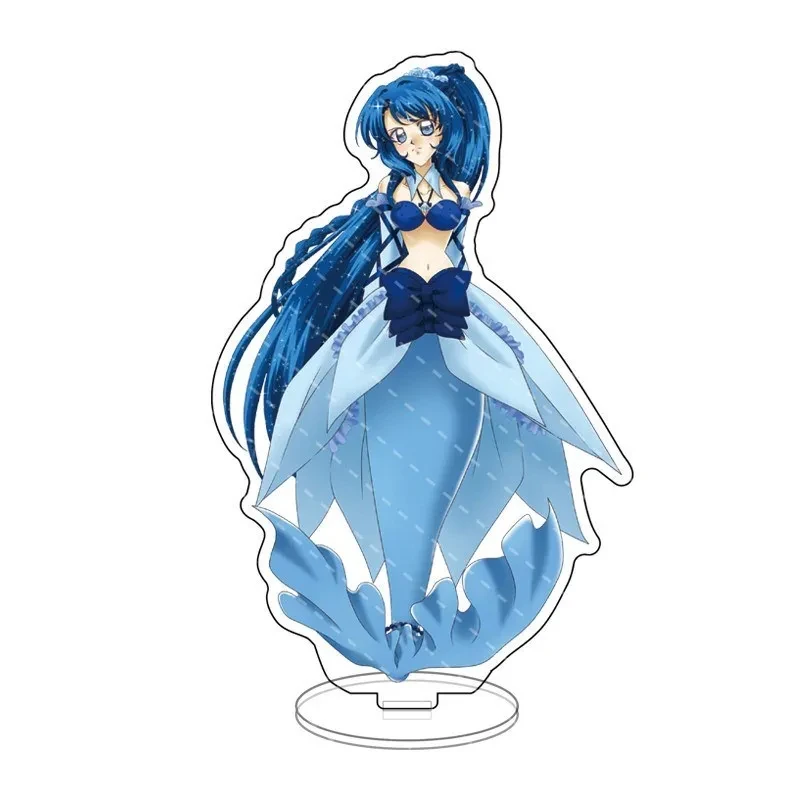 Anime Mermaid Melody Figure Acrylic Stand Cosplay Nanami Ruchia Lucia Hanon Hosho Model Plate  Props Desk Decorative Fans Gift