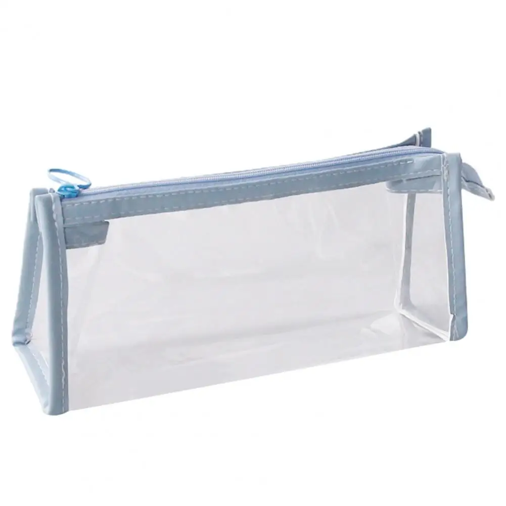 Pencil Pouch Portable Large Capacity Transparent Korean Style Stationery Bag School Supplies