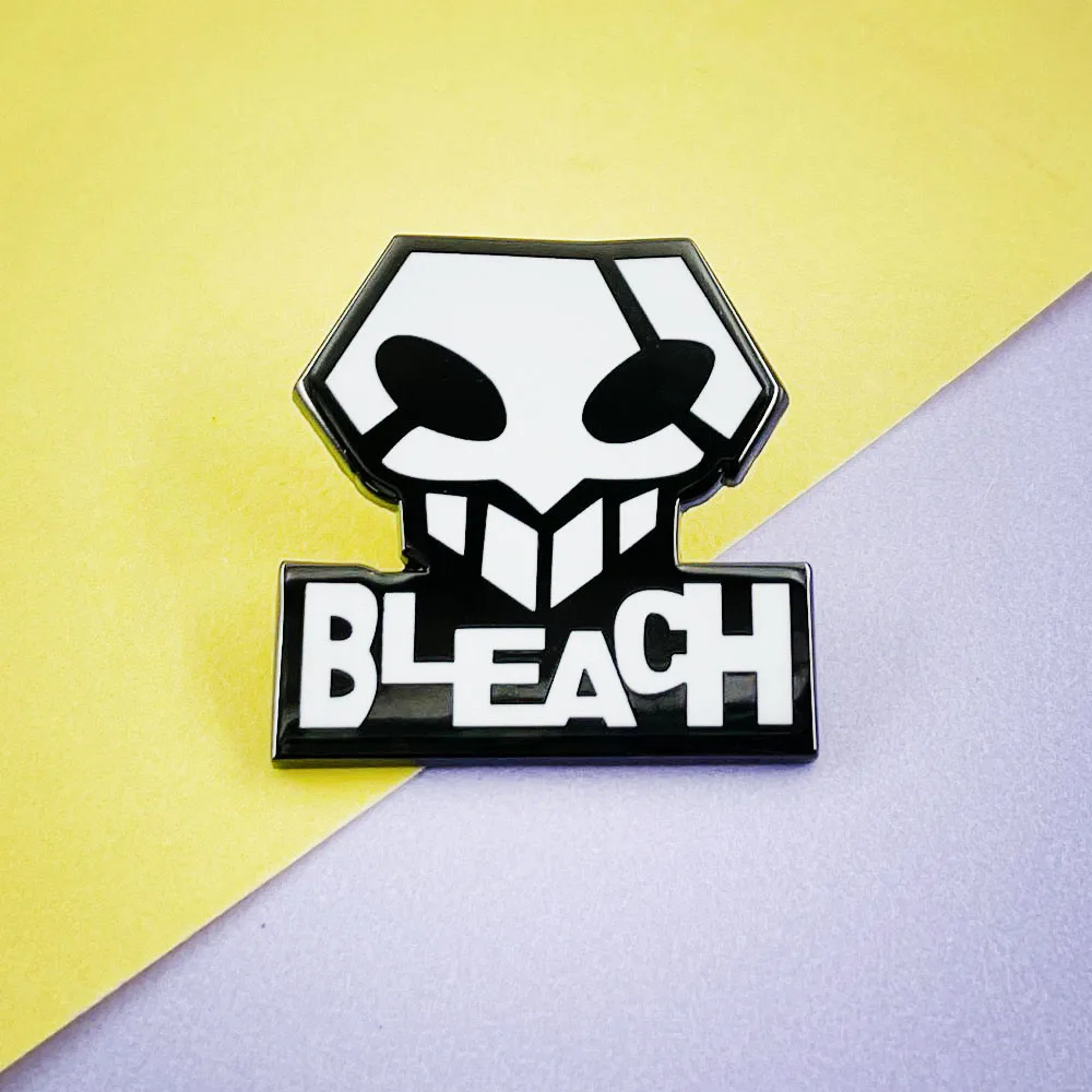 Shinigami Anime Logo Inspiration Brooch Japanese Manga Bleach Character Roleplay Badge Fan Unique Gift Halloween Accessory - view 2