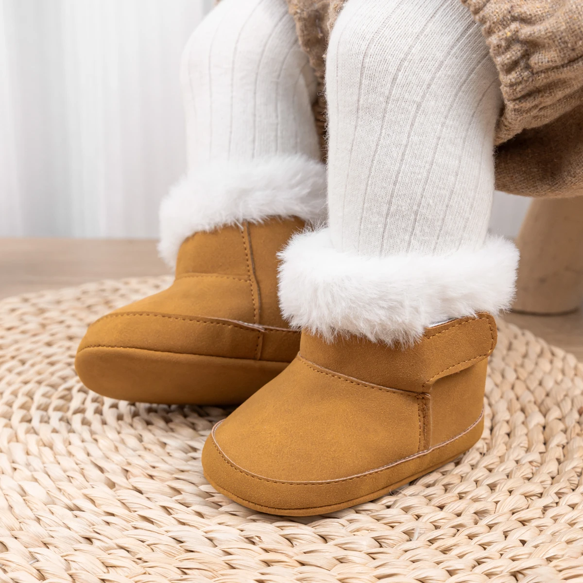 

Kids Cute Casual Plus Velvet Warm Snow BootsBaby Hot Sale Winter Fashion Round Toe Lightweight Comfortable Toddler Shoes Zaptaos