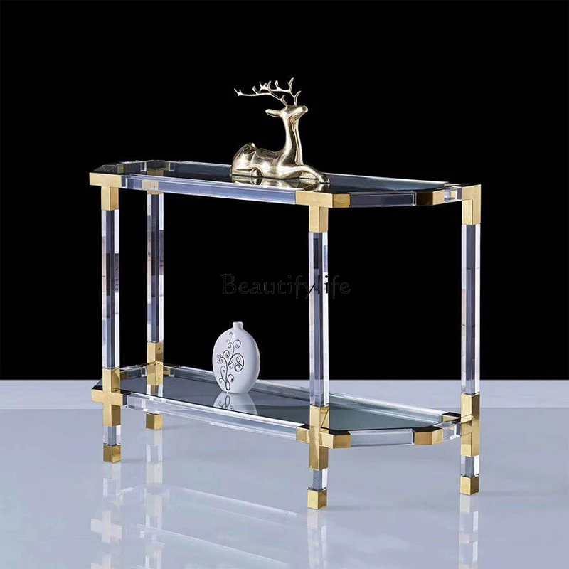 -*Licht luxe transparant acryl entreeplatform