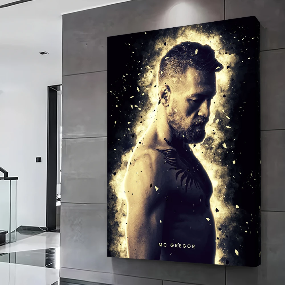Póster de Mc Gregor, lienzo impreso personalizable, pintura, arte de pared, regalo para decoración estética de la habitación, decoración del hogar, Mural