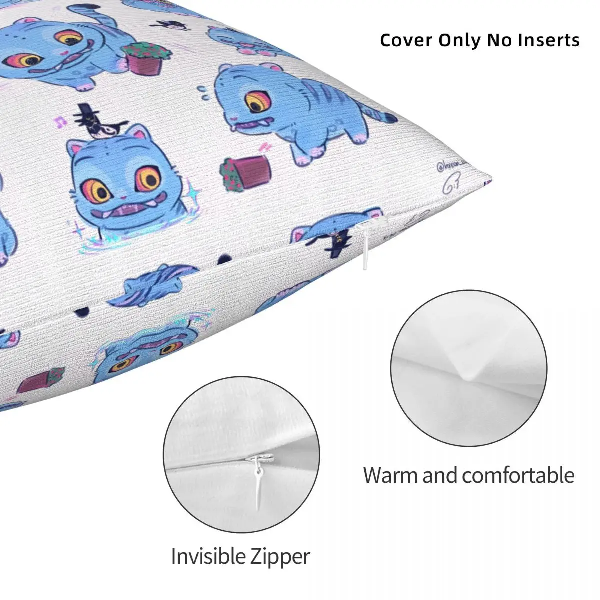 KPop شيطان الصيادين ساجا بنين كيس وسادة غطاء الوسادة لينة مخصصة لتقوم بها بنفسك وسادة غطاء لطيف سادات ل أريكة غرفة نوم ديكور المنزل