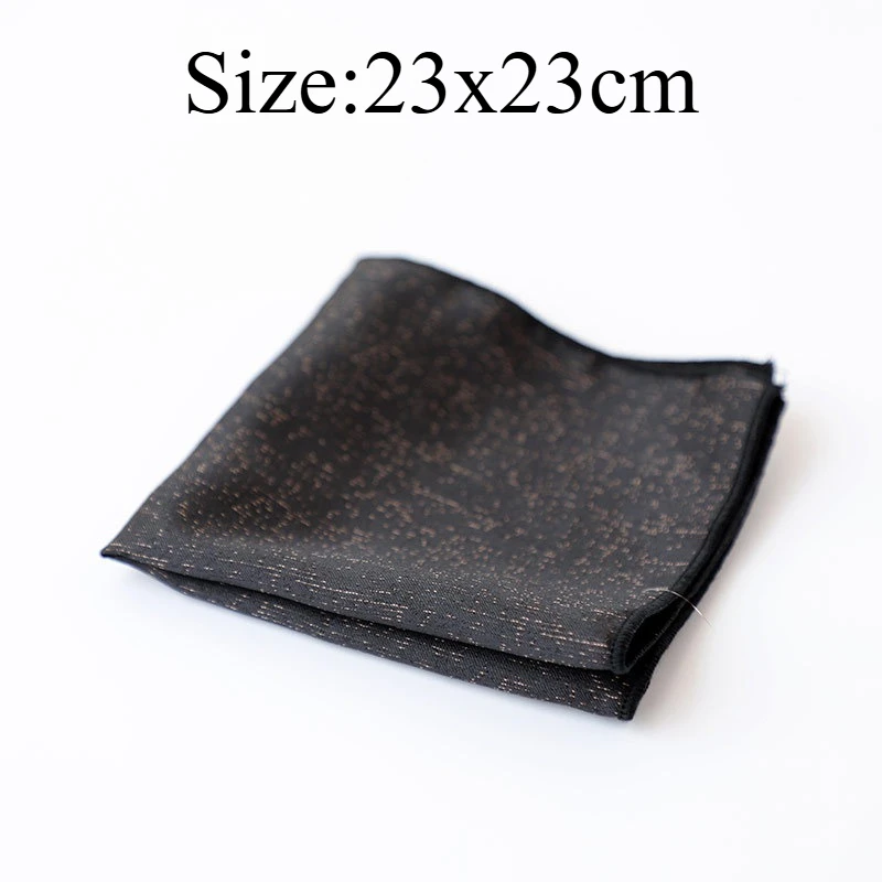 Retro Solid Color Men's Formal Pocket Square, Versatile Handkerchief Can Be Matched Alone Options For Suit, Business And Banquet