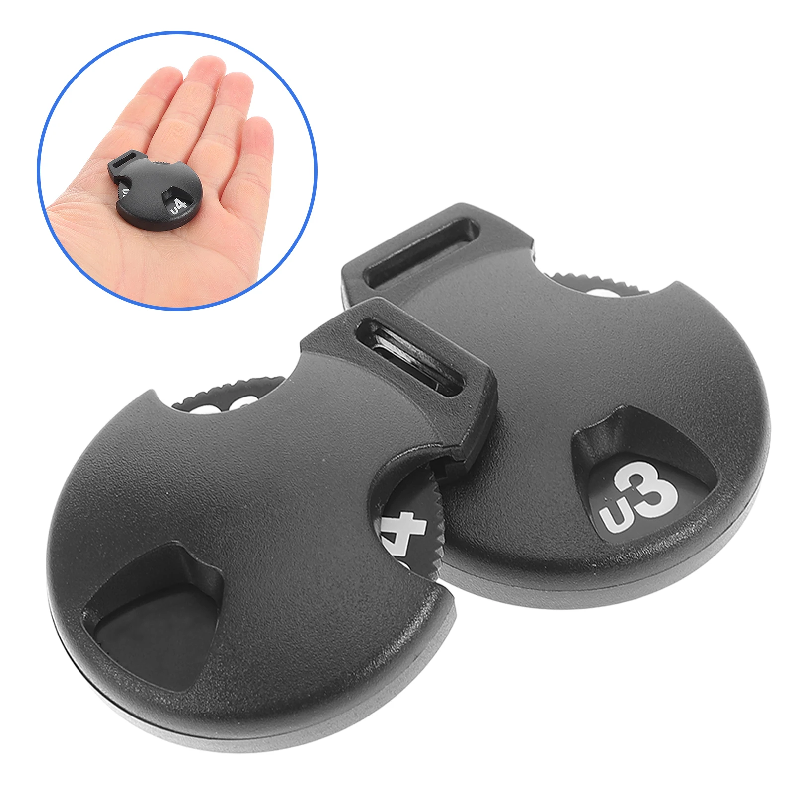 

6 Pcs Golf Accessories Number Plate Interchangeable Tag Head Covers Id Black Club Identification Man